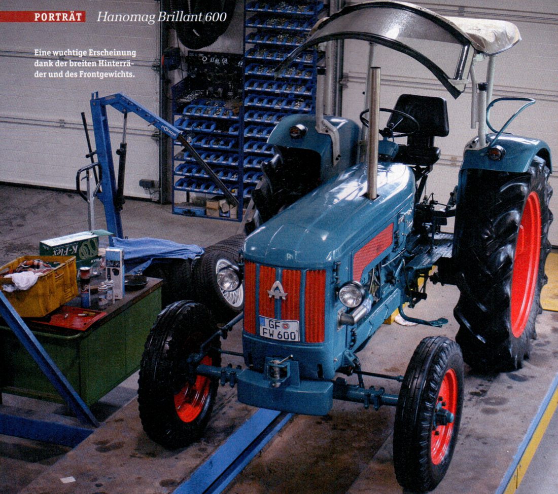 Hanomag Brillant 600 in der Werkstatt, Foto aus dem Zeitschriftenartikel